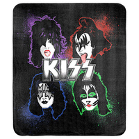 KISS Band Throw Rug - Faces