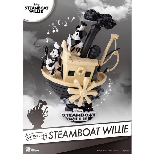 Disney D-Stage DS-017 Steamboat Willie PX Previews Exclusive Statue