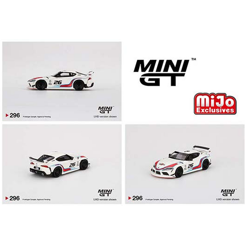 True Scale Miniatures Mini GT 1:64  Mijo Exclusive LB-WORKS Toyota GR Supra Martini Racing