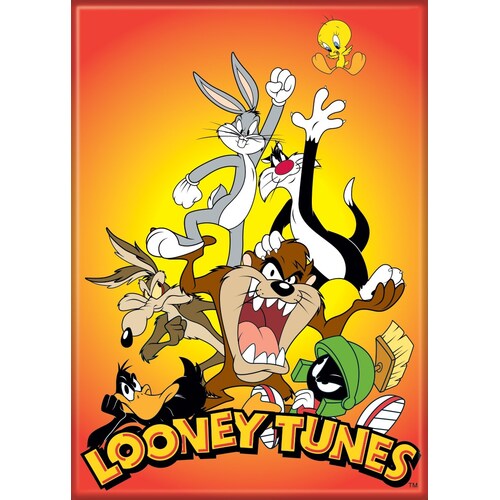 Looney Tunes Refrigerator Magnet - Group Reach