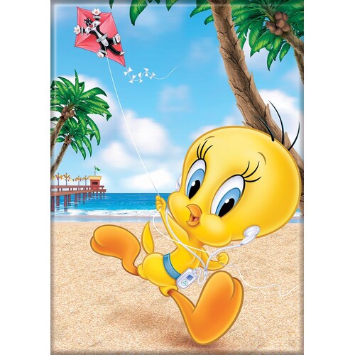 Looney Tunes Tweety Beach Magnet