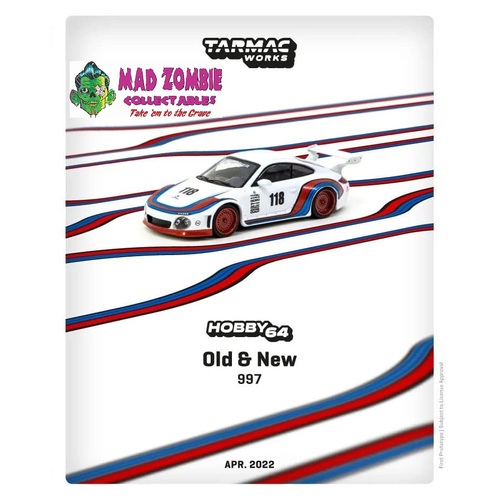 Tarmac Works Hobby 64 - Old & New Porsche 997, White