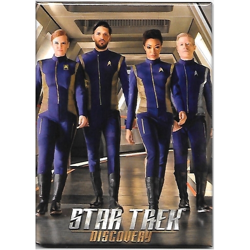 Star Trek Discovery Refrigerator Magnet - TV Main Cast Walking 