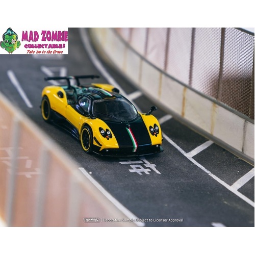 Tarmac Works Collab 64 - Pagani Zonda Cinque (Giallo Limone) Taiwan Exclusive