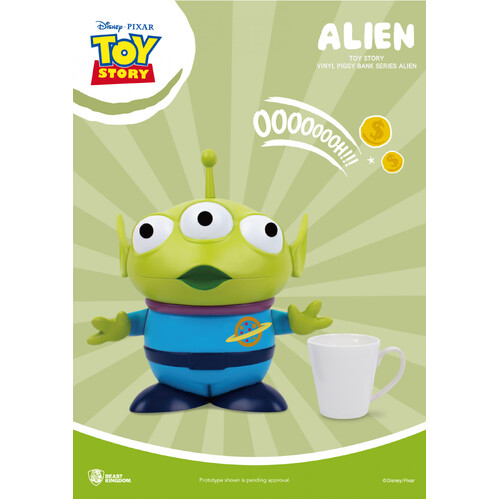 Toy Story Alien Large Vinyl Piggy Money Bank