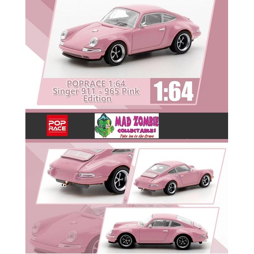Pop Race 1:64 Scale - Singer 911 - 964 Pink Edition