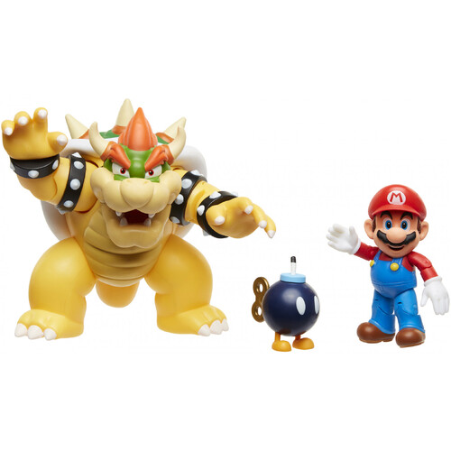 Super Mario World of Nintendo Mario vs Bowser Diorama Set