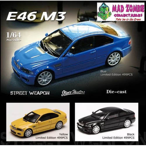 Stance Hunter 1/64 Scale - BMW E46 M3 CSL