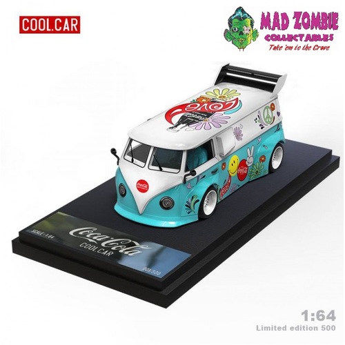 Cool Car 1/64 - VW T1 Coca Cola Love & Peace (Limited to 500 Pieces World Wide)