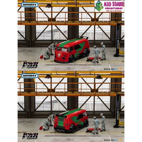 Mini Box 1/64 Scale - RWB VW T1 Van Portugal - LImited to 999 Pieces World Wide