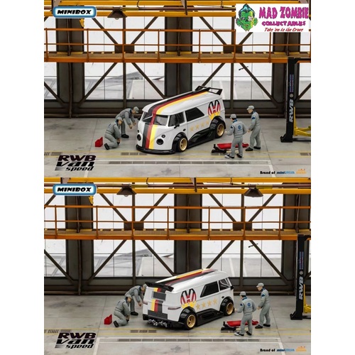 Mini Box 1/64 Scale - RWB VW T1 Van Germany - LImited to 999 Pieces World Wide