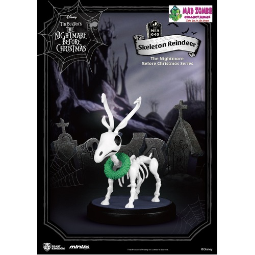 The Nightmare Before Christmas Beast Kingdom Mini Egg Attack Series - Skeleton Reindeer