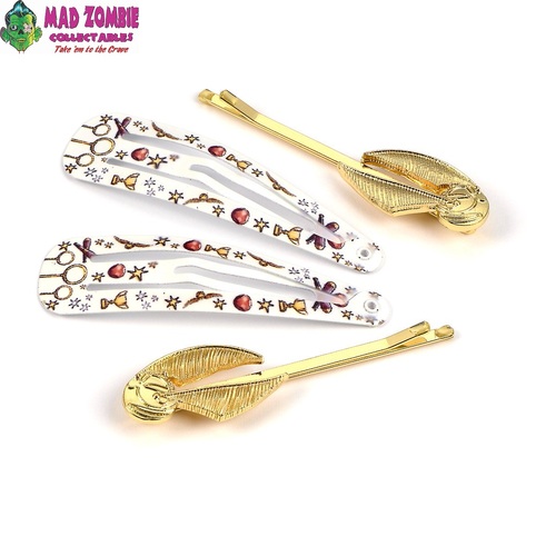Harry Potter Hair Clip Set - Golden Snitch