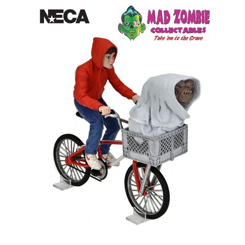 E.T. 40th Anniversary Elliot & E.T. on Bicycle 7" Scale Figure