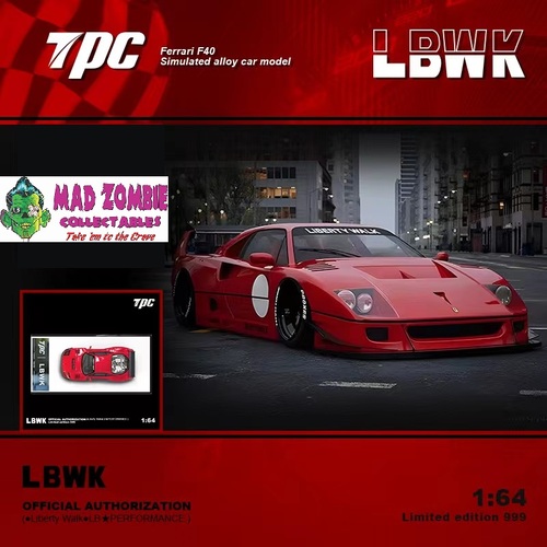TPC 1:64 Scale - LBWK Ferrari F40 - Limited to 999 Pieces World Wide