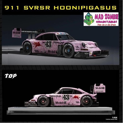 TOP Model 1/64 Scale - Porsche 911 SVRSR Hoonipigasus - Limited to 999 Pieces World Wide
