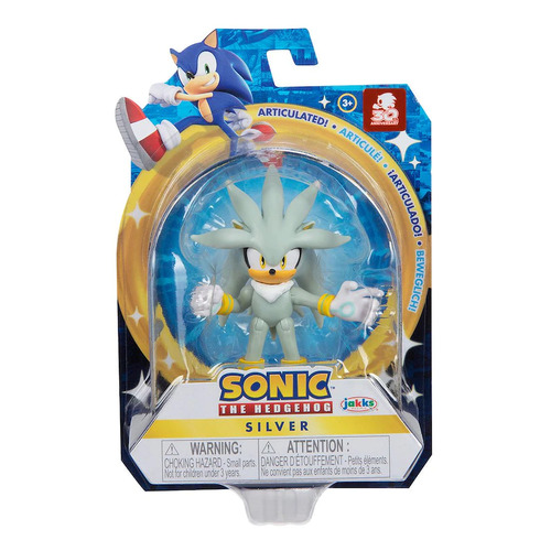 Sonic The Hedgehog 2 1/2 Inch Mini Figure Wave 13 - Silver