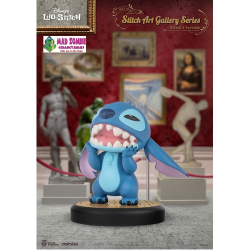 Beast Kingdom Mini Egg Attack Stitch Art Gallery Series Figurine - Stitch's Scream