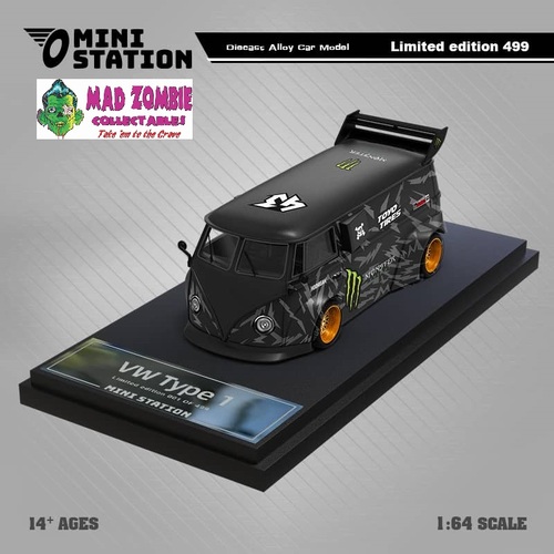 Mini Station 1/64 Scale - VW T1 Van - (Limited to 499 Pieces World Wide)