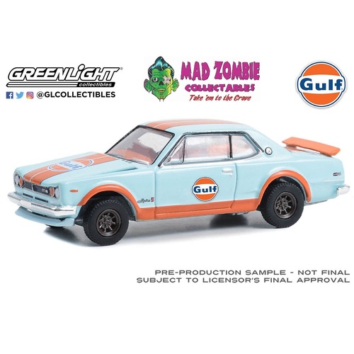 Greenlight 1/64 Gulf Oil Special Edition Series 1 - 1971 Nissan Skyline GT-R