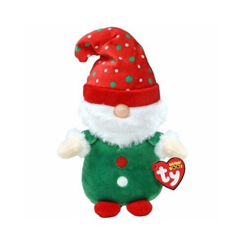 Christmas Beanie Boo - Gnolan - Green Gnome - Regular