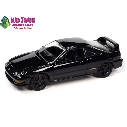 Johnny Lightning 1/64  - Classic Gold 2023 Release 1 Version B - 2000 Acura Integra Type R (Nighthawk Black Pearl)