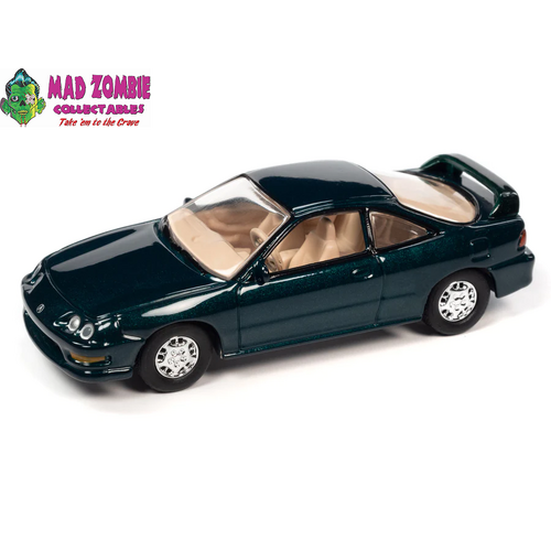 Johnny Lightning 1/64  - Classic Gold 2023 Release 1 Version A - 2000 Acura Integra Type R (Clover Green Pearl)