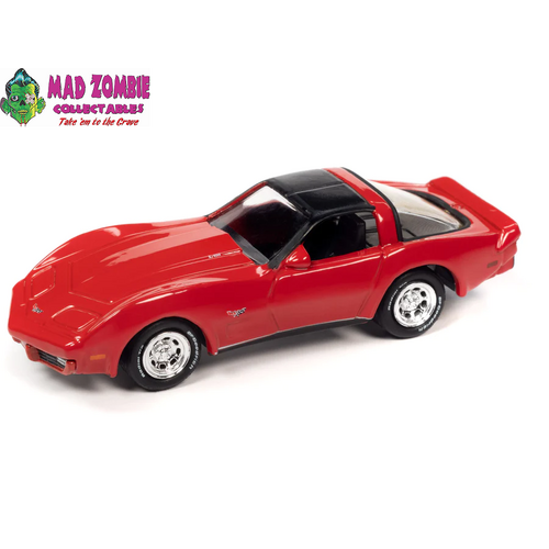 Johnny Lightning 1/64  - Classic Gold 2023 Release 1 Version A - 1979 Chevrolet Corvette (Red)