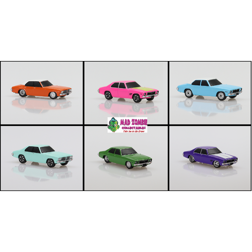DDA OZ Wheels 1/64 - Holden Sedan Assortment (6 Cars)