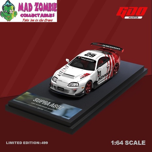 Time Micro 1/64 Scale - Toyota Supra JZA80 TRD Advan Livery #29 (Limited to 499 Pieces World Wide)