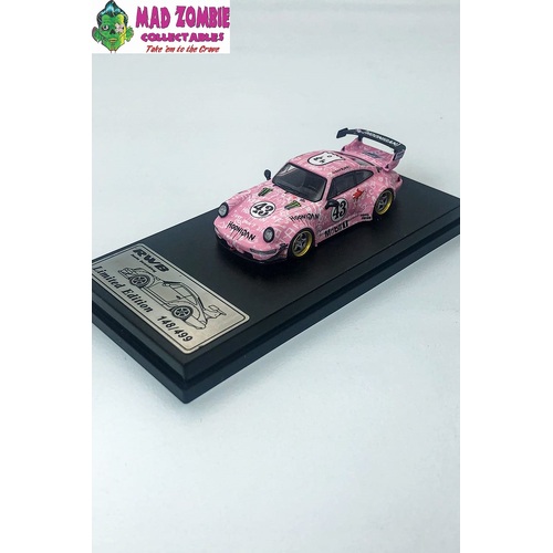 King Model 1/64 Scale - Rauh-Welt 964 High Wing Hoonigan Pink #43 (Limited to 499 Pieces World Wide)
