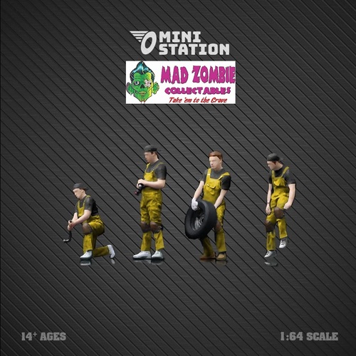Mini Station 1/64 Scale - Mooneyes  Figure Set