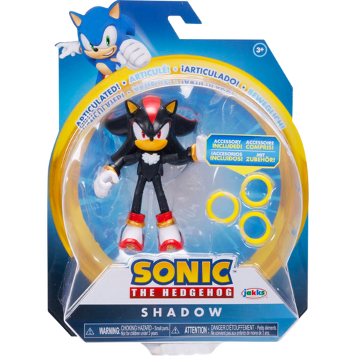 Sonic the Hedgehog 4" Action Figure Wave 14 -  Shadow with Rings 