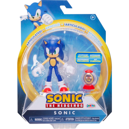 Sonic the Hedgehog 4" Action Figure Wave 14 -  Sonic with Super Ring