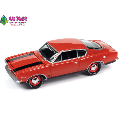 Johnny Lightning 1/64  - Classic Gold 2023 Release 2 Set A - 1969 Plymouth Barracuda (Barracuda Orange)