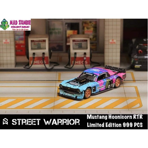 Street Weapon 1/64 Scale - 1965 Mustang Hoonicorn RTR Los Angles Monster (Limited to 999 Pieces World Wide)