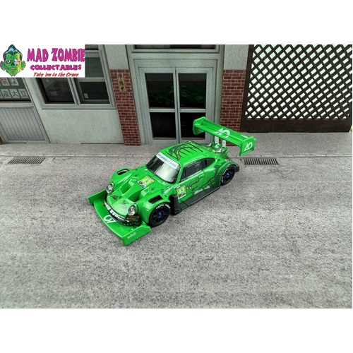 TOP Model 1/64 Scale - 911 RSR Hoonigan Tyrannosaurus Green #43