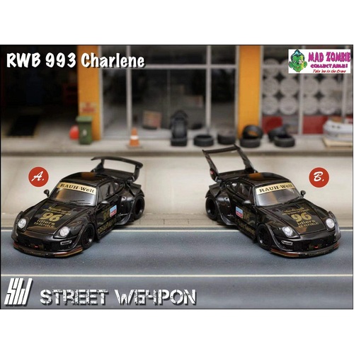 Street Weapon 1/64 Scale - RWB 993 Charlene Ducktail or RWB 993 Charlene High Wing