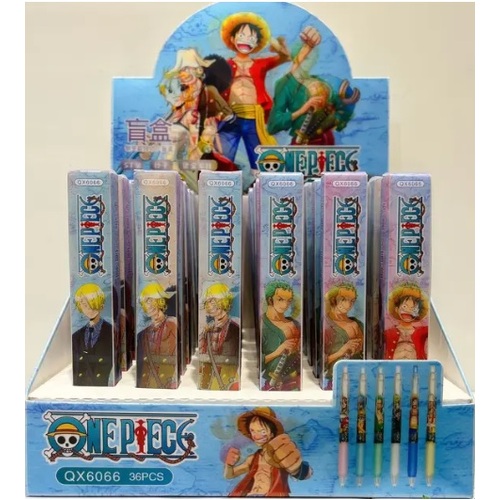 One Piece Character Gel Pen 0.5 Black - Random Selection