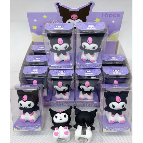 Sanrio Kuromi Silicone Mini Manual Pencil Sharpener - Single Hole
