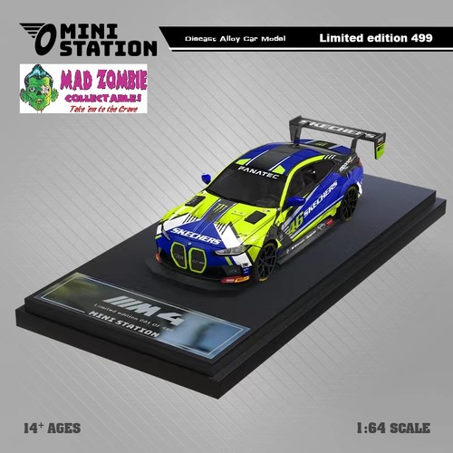 Mini Station 1/64 Scale - BMW M4 GT3 #46 Rossi Racing - (Limited to 499 Pieces World Wide)