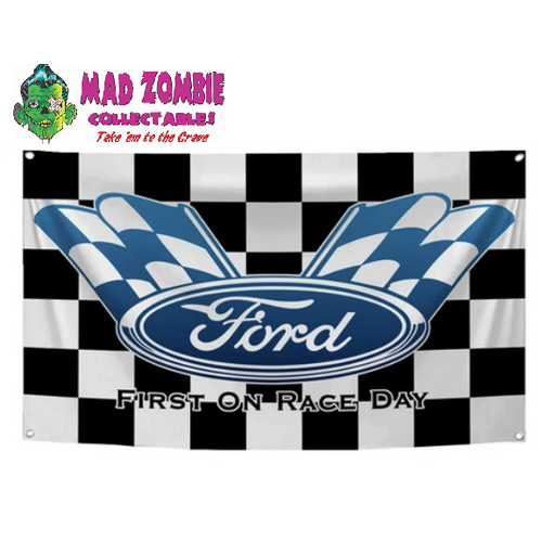 Flag: Ford Race Day Flag (60mm x 90mm)
