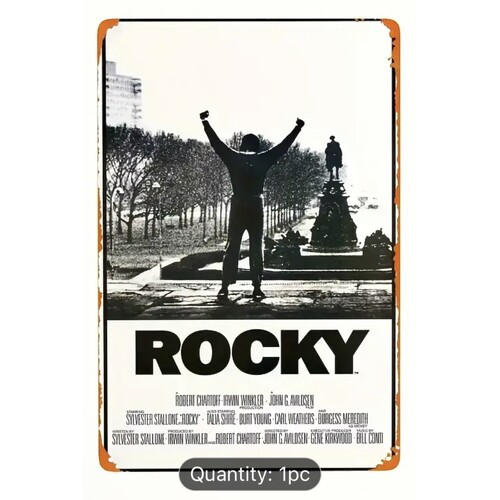 Rocky Tin Sign