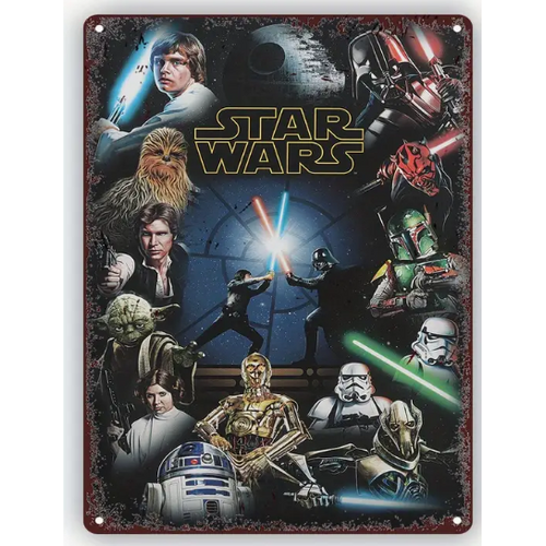 Star Wars Classic Cast Tin Sign