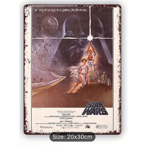 Star Wars Poster Tin Sign