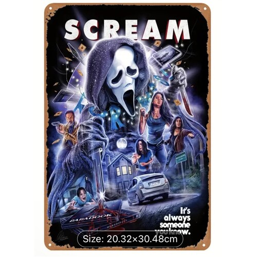 Scream Tin Sign