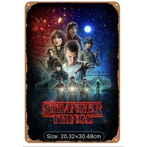 Stranger Things Tin Sign