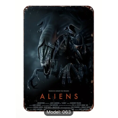 Aliens Queen Tin Sign