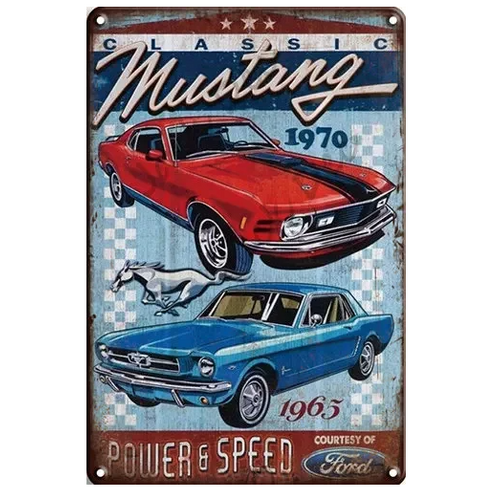 Ford Mustang Tin Sign