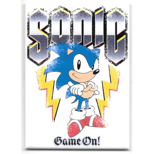 Sonic the Hedgehog Refrigerator Magnet - Sonic Standing Game On!